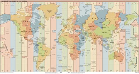 World Map with Time Zones | Trans & Travel | PiTribe