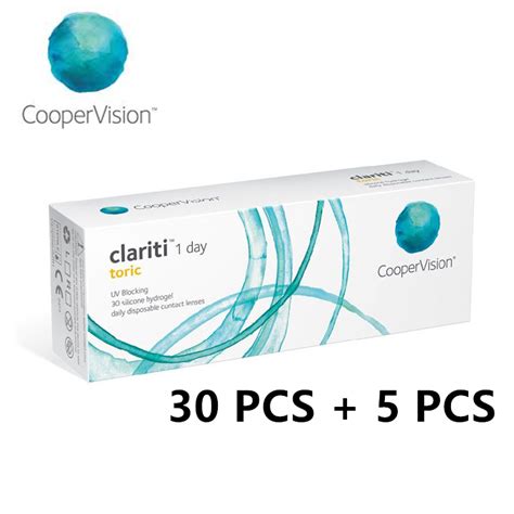 Cooper Vision Clariti 1 Day Toric Silicone Hydrogel Daily Disposable ...