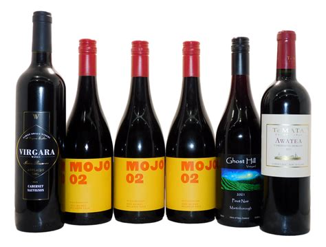 Pack of Assorted Red Wine (6x 750mL) Multi Region Auction (0047 ...