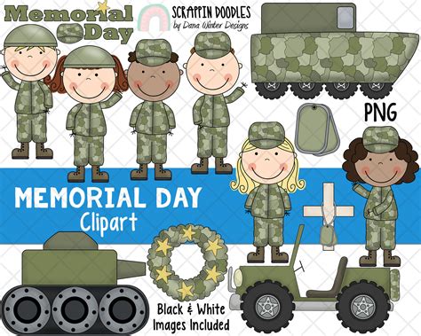 Memorial Day Clipart Soldier Clipart Military Graphics Remembrance Day ...