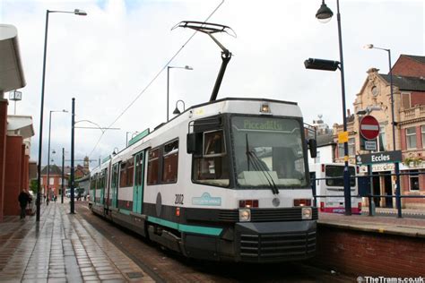 Picture of Metrolink tram 2002 at Eccles stop : TheTrams.co.uk