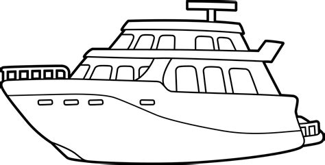 Yacht Coloring Pages