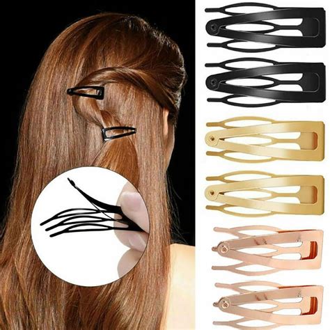 10Pcs Double Grip Hair Clips Metal Snap Hair Clips Hair Barrettes for ...