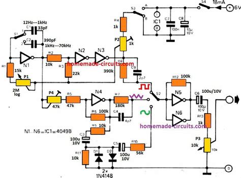 Function Generator Circuit Diagram Using 555 Timer - Circuit Diagram