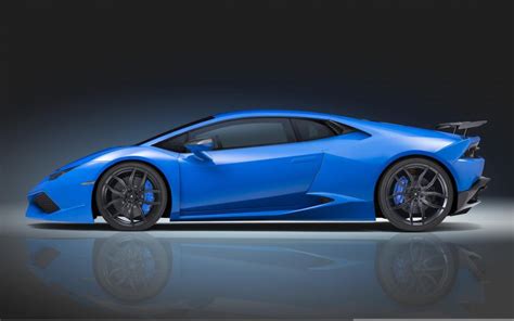 Lamborghini Huracan blue supercar side view wallpaper | cars ...