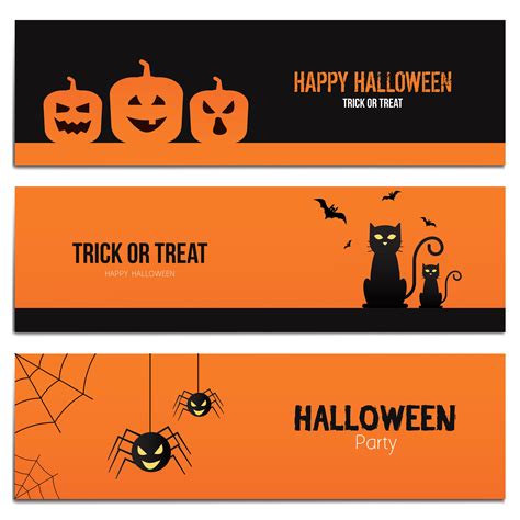 Halloween Banners Design | Halloween banner, Halloween flyer, Happy ...