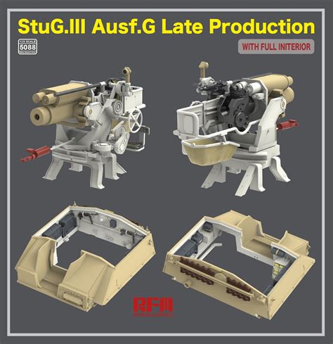 RM-5088 StuH42 & StuG.III Ausf.G Late Production (FULL INTERIOR)-WWII ...