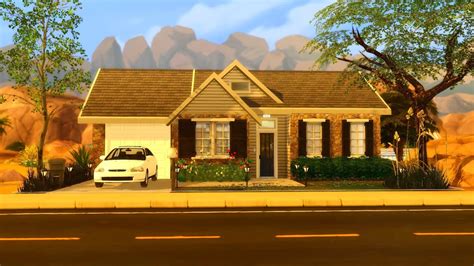 The Sims 4 | Realistic Small One Story Home | +Cc - YouTube