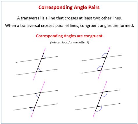 Corresponding and Alternate Angles (examples. solutions, videos ...