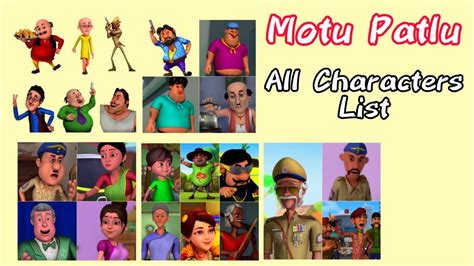 Motu Patlu All Characters List || All You Need :p - YouTube