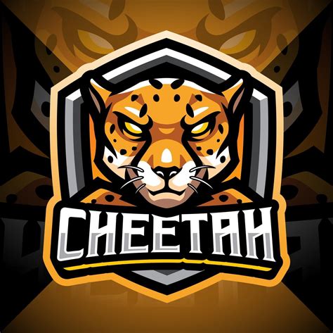 Cheetah esport mascot logo design 2596987 Vector Art at Vecteezy