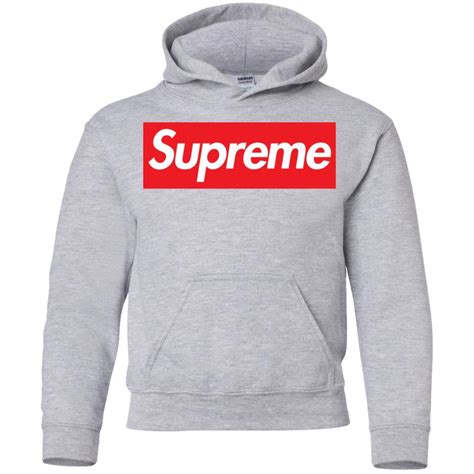 Supreme Logo Hoodie for Youth – Mugs Hoy