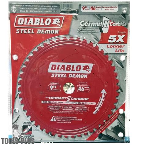 Diablo D0946CF 9" Steel Demon Cermet II Carbide Metal Cutting Blade 4 ...