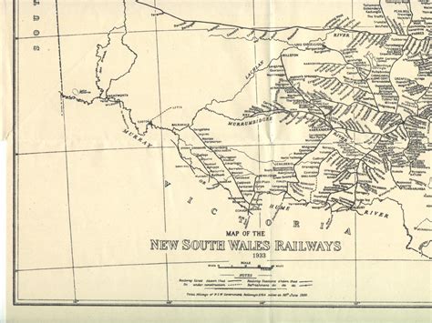 NSW Network Map - 1933