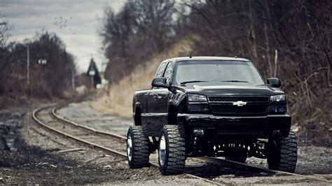 Download Pickup Truck Black 2006 Chevrolet Silverado 1500 Wallpaper ...