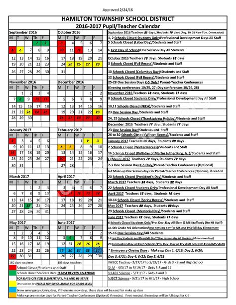 Hamilton Township Calendar - Tally Felicity