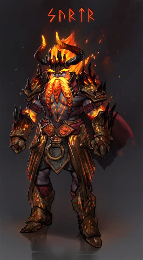 Smite Fire Giant Concept Art