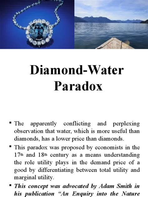 Water and Diamond Paradox | Utility | Marginal Utility