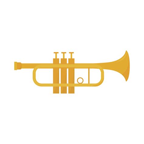 Golden trumpet isolated graphic illustration - Download Free Vectors ...