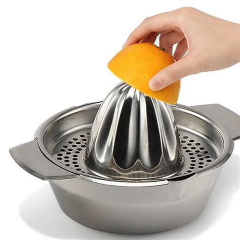 Stainless Steel Mini Manual Juicer Citrus Fruit Lemon Orange Press ...