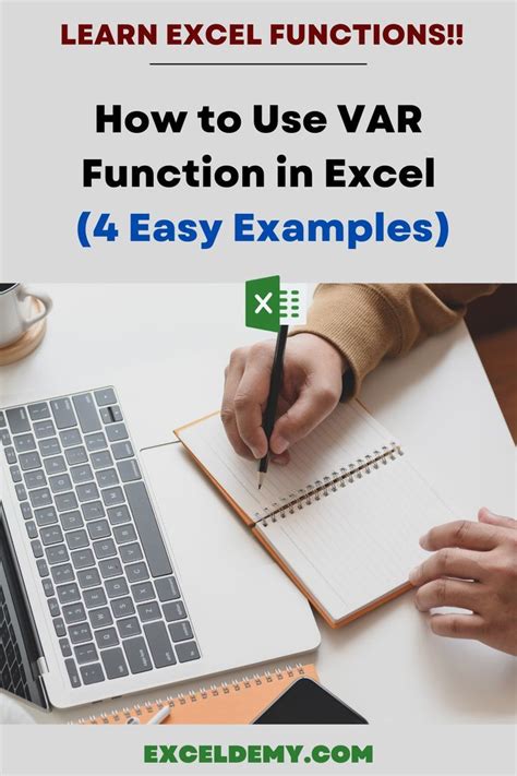 How to Use VAR Function in Excel (4 Examples) | Excel shortcuts, Excel ...