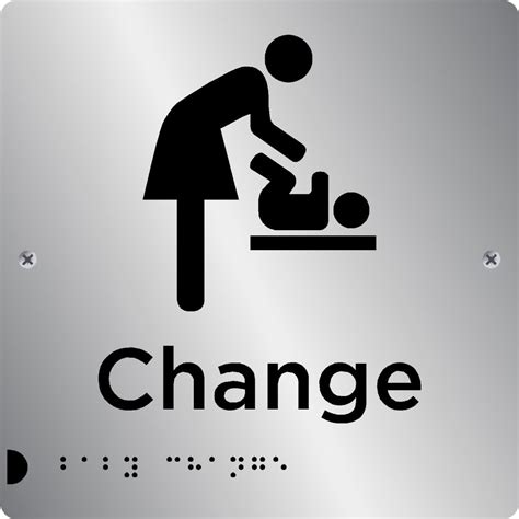 Baby Change sign | Braille Signs