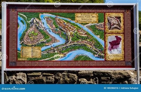 Map of Tsarevets Fortress, Veliko Tarnovo Editorial Photo - Image of ...