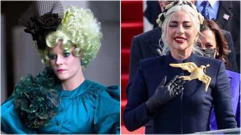 Lady Gaga Went Full-On ‘Hunger Games’ for Her Inauguration Day Outfit ...