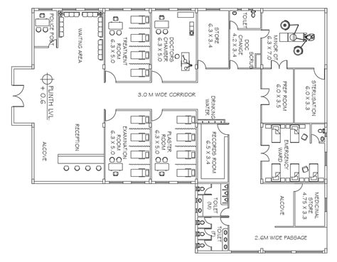 Hospital Layout Plan Autocad Drawing Download Dwg File Cadbull | Images ...