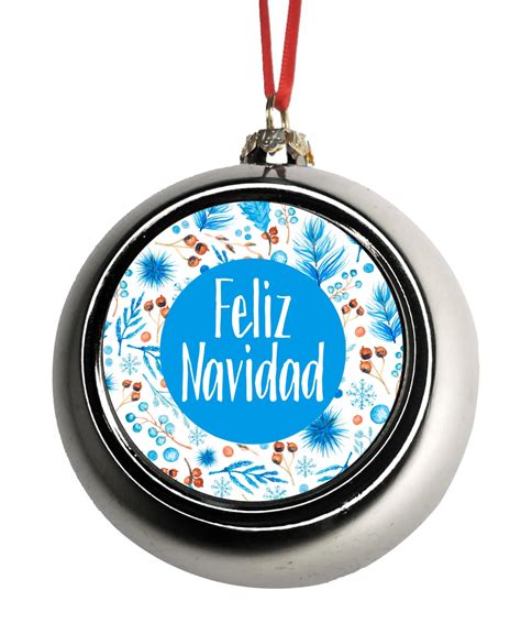 Spanish Feliz Navidad Merry Christmas Hanging Ornament Christmas DÃ©cor ...