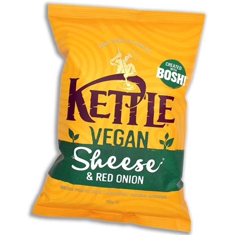 Kettle Chips Vegan Sheese & Red Onion Crisps - 135g - Kettle Chips