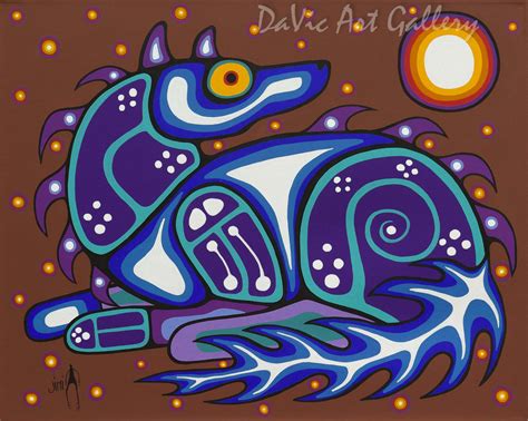 "Spirit Wolf" by Jim Oskineegish - Anishinaabe | Native Canadian Arts