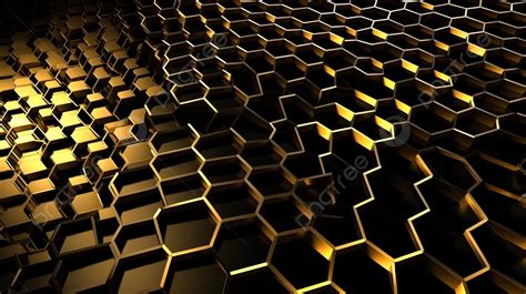 The Black And Gold Honeycomb Wallpaper Will Create A Striking Backdrop ...