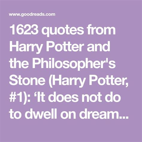 1623 quotes from Harry Potter and the Philosopher's Stone (Harry Potter ...