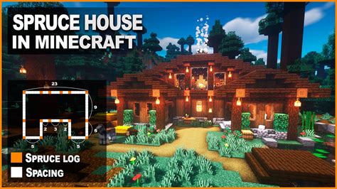 Minecraft: How to build a Spruce House | Easy Tutorial - YouTube