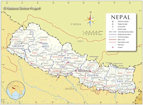 nepal city image map