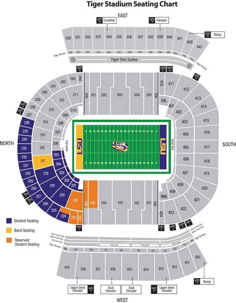 Tiger Stadium Seating Chart Lsu | Elcho Table