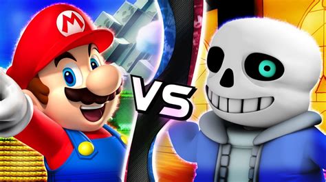 MARIO VS SANS! (Nintendo VS Undertale Sprite Animation) | Limit Break ...