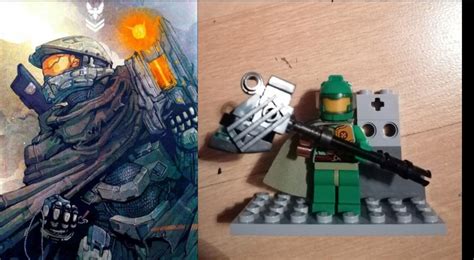 Made master chief in Lego sorry if it's bad. : r/halo