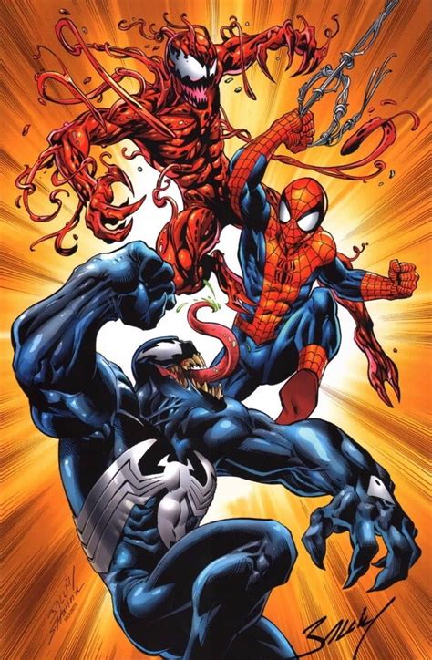 Carnage Vs Spiderman Vs Venom