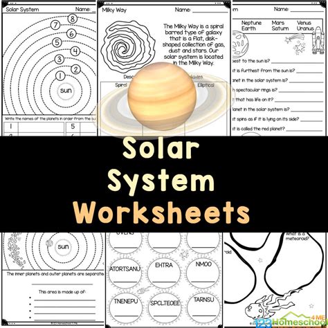 Solar System Worksheets – Best Pixel Design