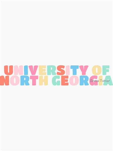 "University of North Georgia Sticker" Sticker for Sale by eturner6 ...