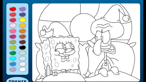 Gambar Spongebob Squarepants Coloring Pages Kids Youtube Dora di ...