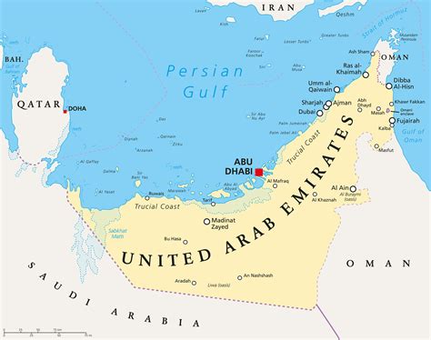 Uae States Map