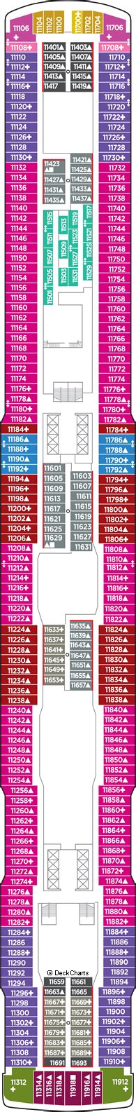 Norwegian Bliss Deck Plans: Ship Layout, Staterooms & Map - Cruise Critic