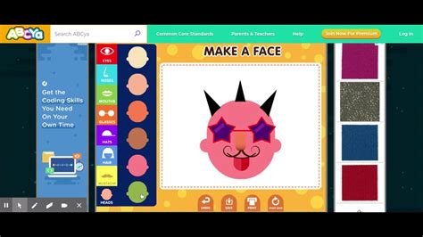 Instructions for Make A Face • ABCya! - YouTube