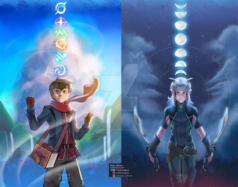 Callum and Rayla companion prints by Radiant-Grey on DeviantArt