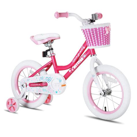 JOYSTAR Angel 16-Inch Ride On Girls Bicycle Kids Bike with Training ...