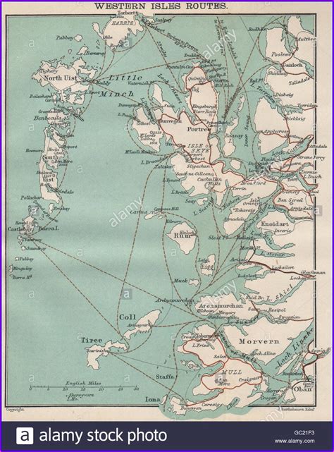 Map Of Outer Hebrides Ferry Routes Map : Resume Examples