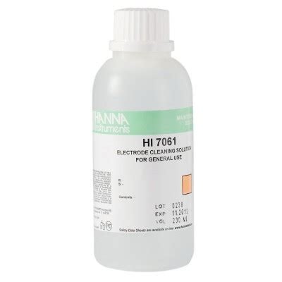 Hanna Instruments Hanna Electrode cleaning solution - general purpose ...